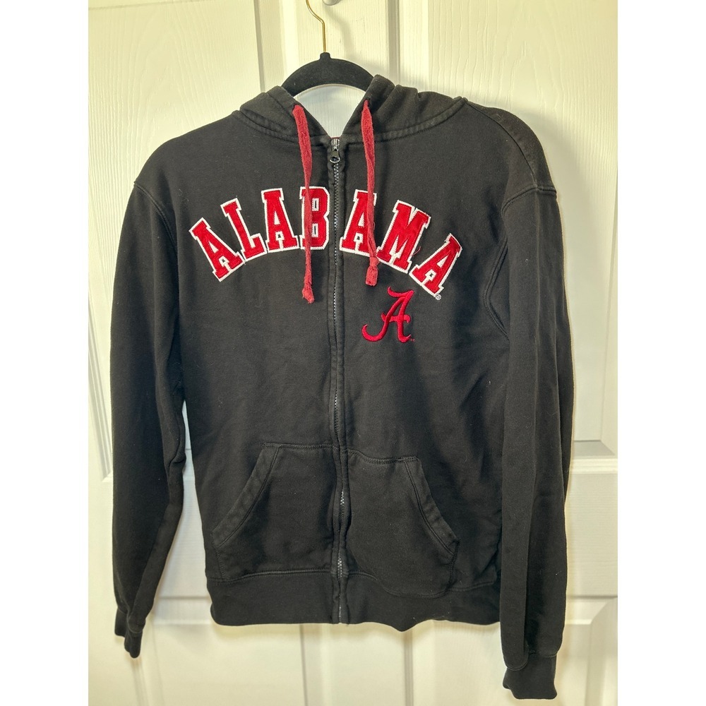 Alabama Crimson Tide Cover One Apparel Hoodie Zip Jacket Women Size S Black‎